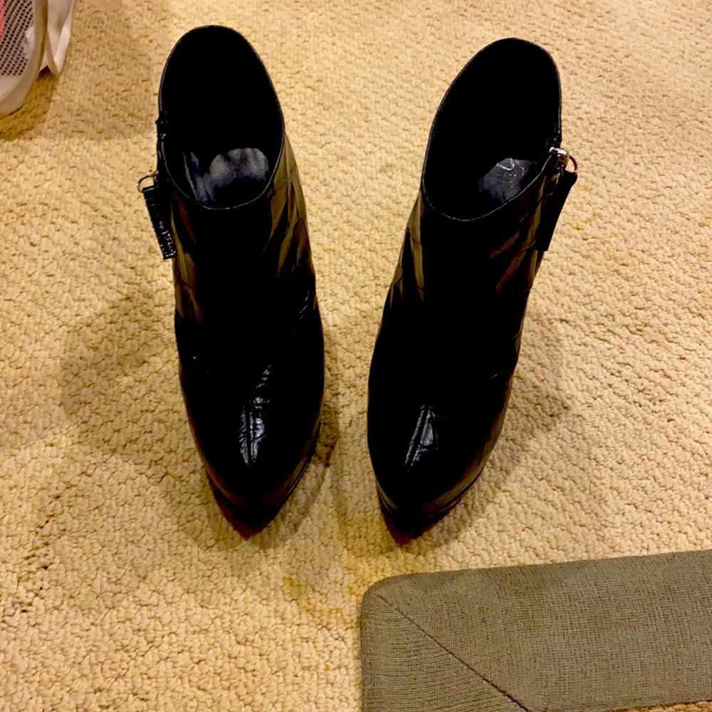 Gently worn black Italian heels
